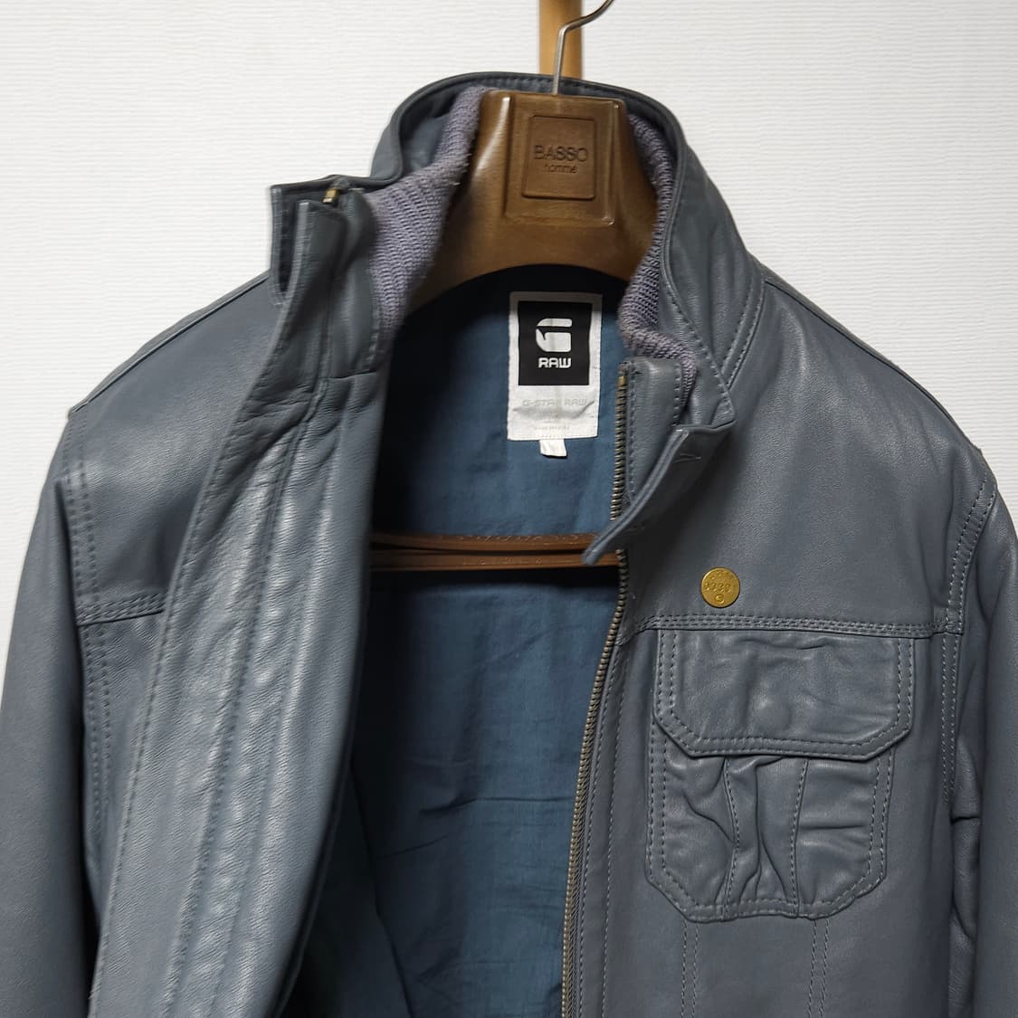 L ) 레어템 지스타로우 가죽 자켓 상품이미지5