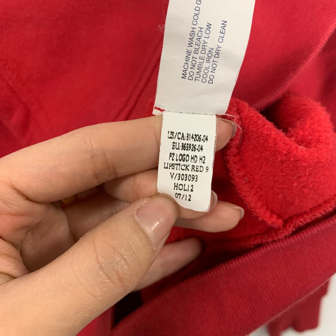 Gap 갭 레드 후드집업 상품이미지5