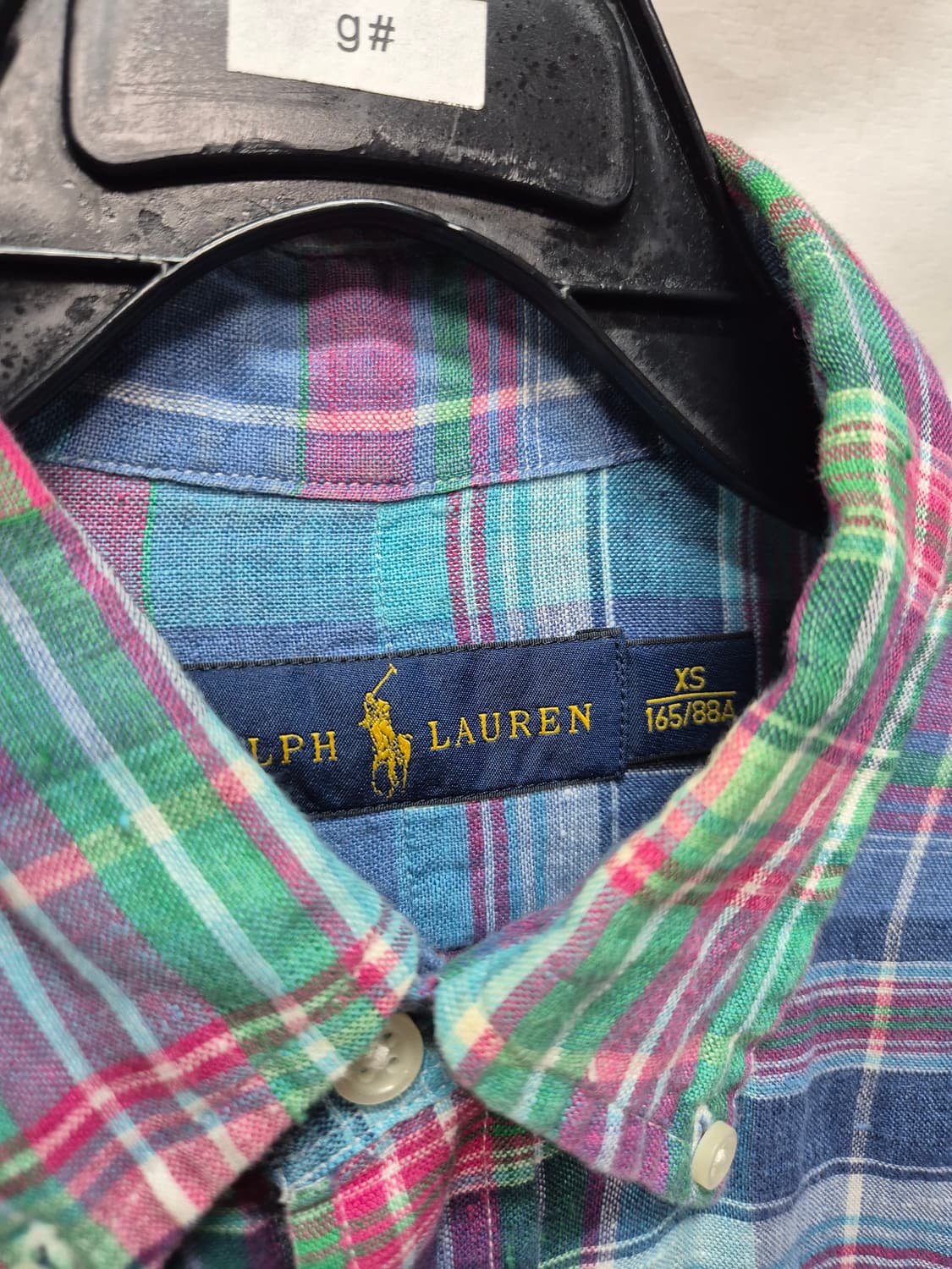 폴로 체크 린넨 셔츠  상품이미지3