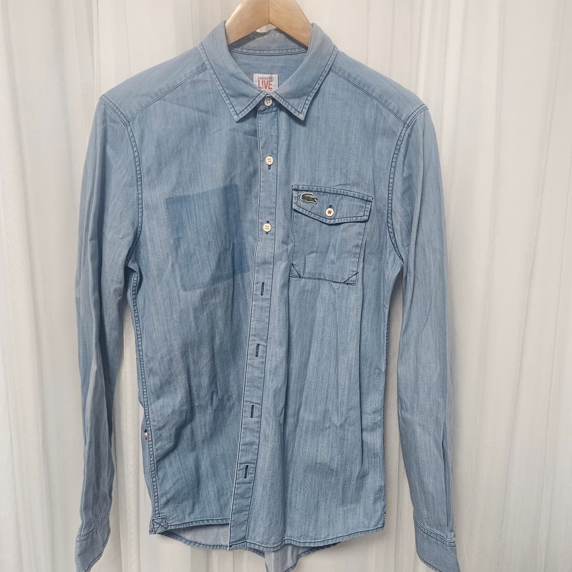 라코스테 라이브 데님셔츠 M 상품이미지1