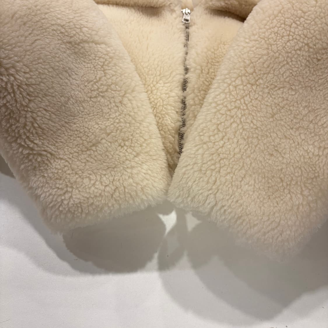 [XS] 캘빈클라인 CK 로고 뽀글이 자켓 아이보리 B593 상품이미지6