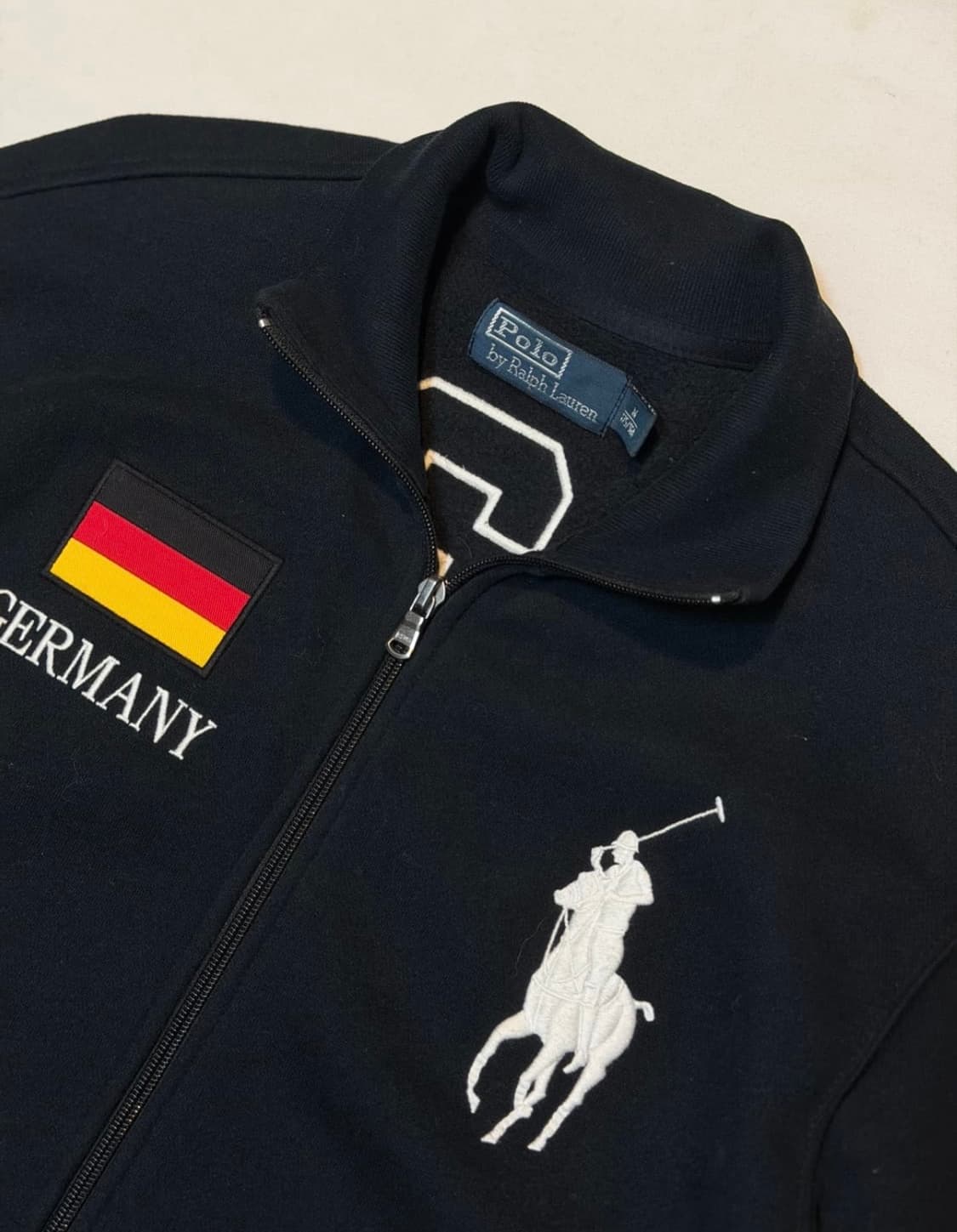 폴로 랄프로렌 빅포니 치프키프 독일 집업 져지 블랙 M 상품이미지3