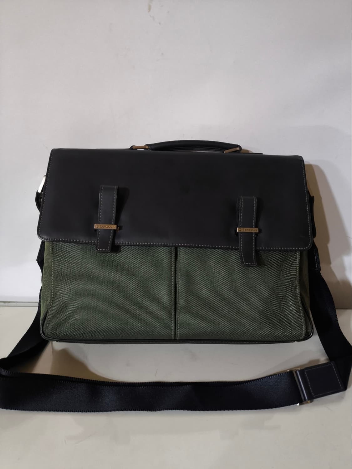 쌤소나이트 가죽 카키 브리프케이스 노트북가방 상품이미지1