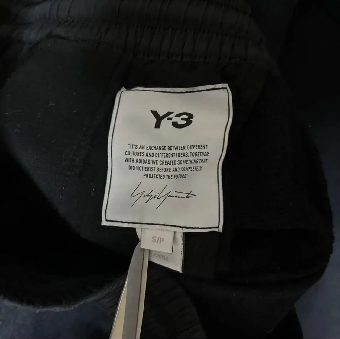 Y-3 와이드 스웻팬츠 네이비  상품이미지3