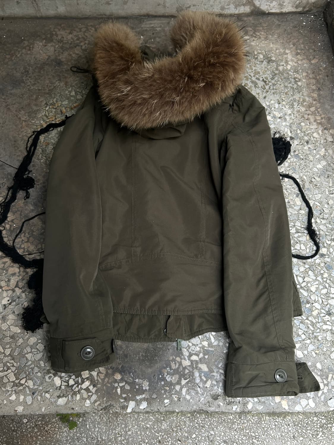 **archive** 2000s SLY racoon fur khaki j 상품이미지4