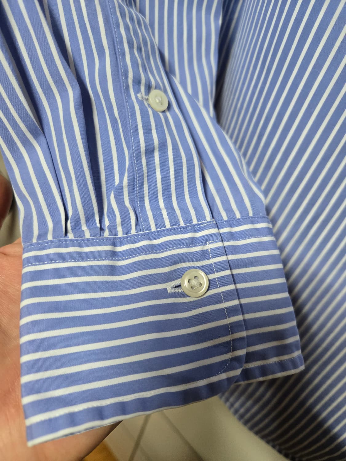 폴로 랄프로렌 남성 블루스트라이프 셔츠(M사이즈) 상품이미지5
