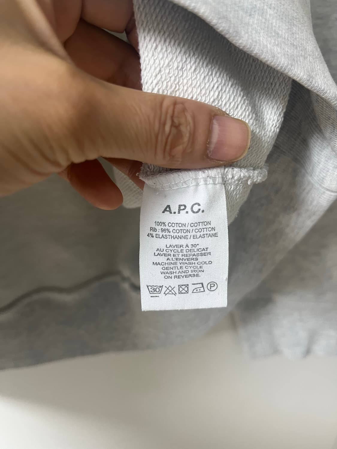 아페세 맨투맨 APC 맨투맨 상품이미지9