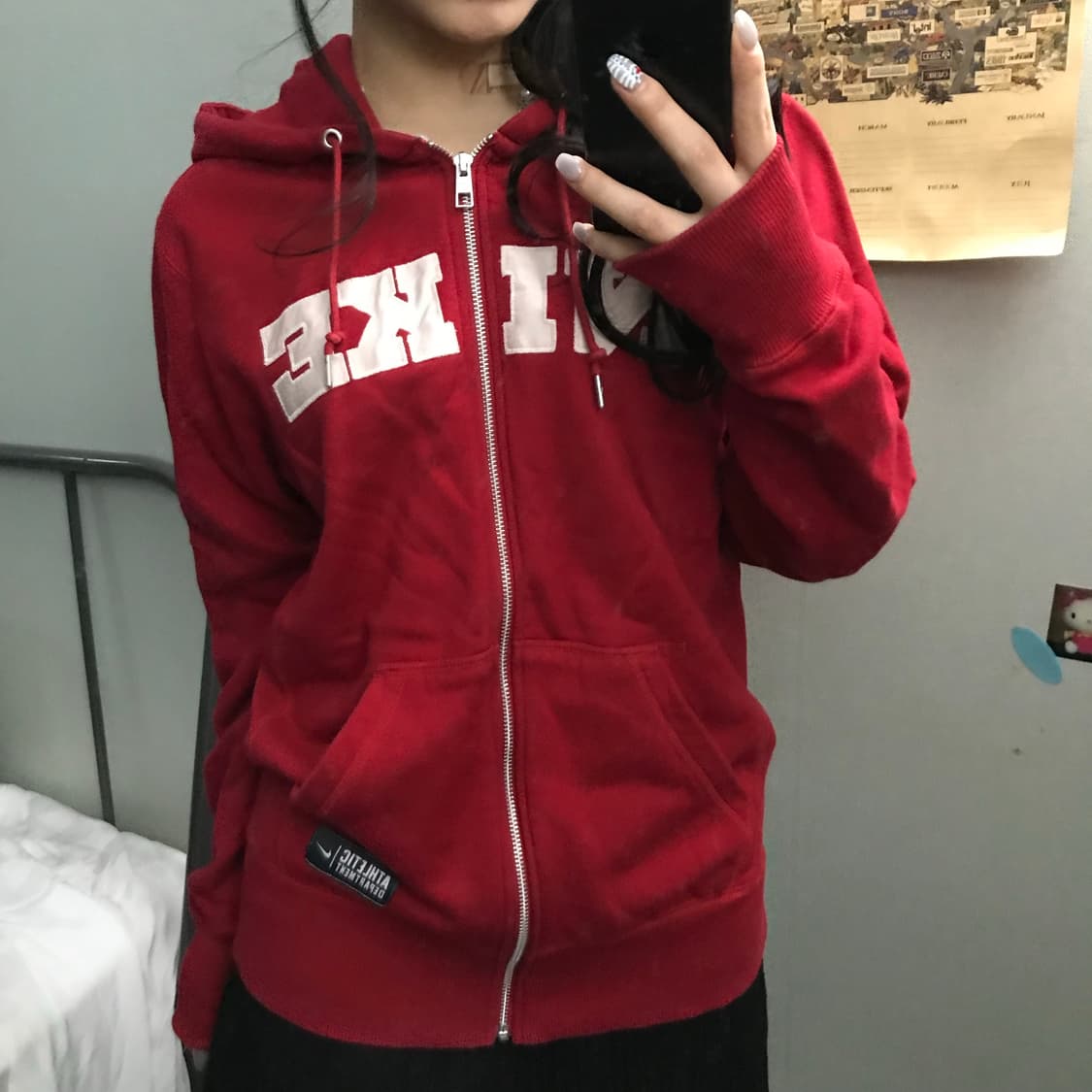 NIKE 나이키 키치 스포티 레드 후드집업 상품이미지2