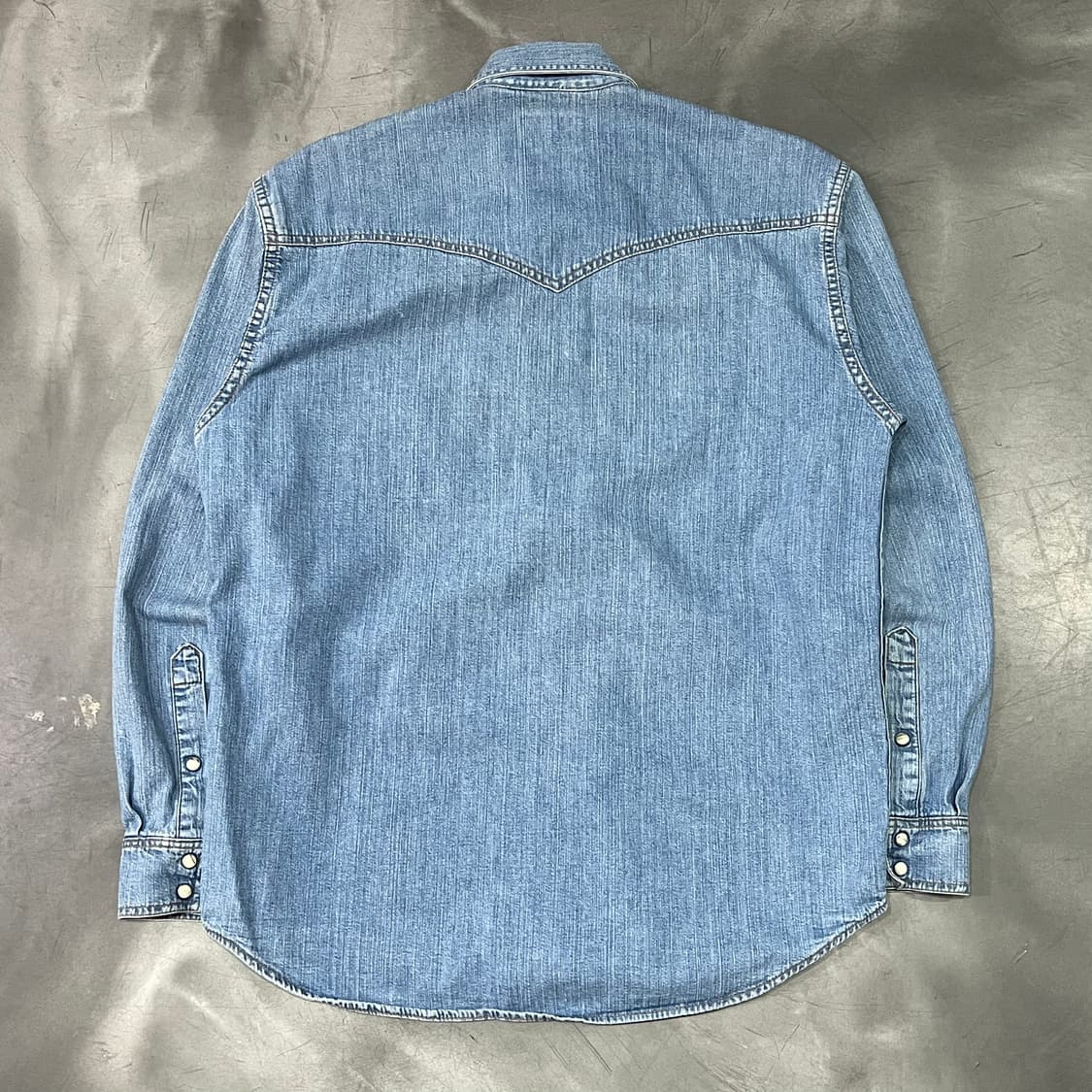  랭글러 웨스턴 데님 셔츠 y14672 상품이미지2
