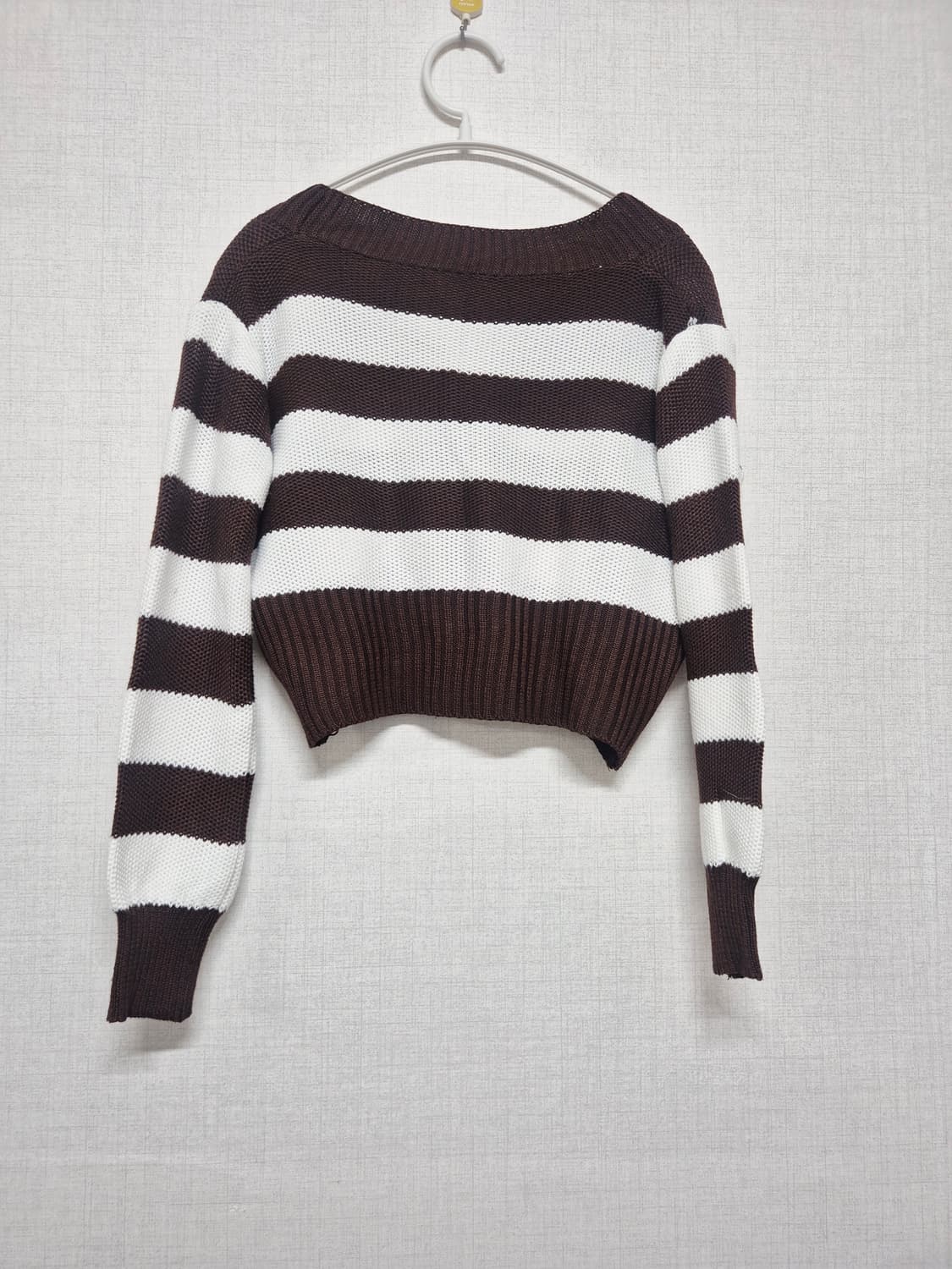 스트라이프 크롭 가디건 상품이미지2