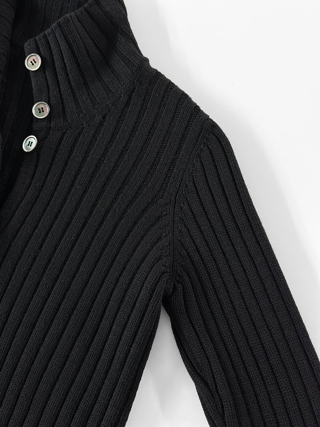 90~00s 빈티지 헬무트 랭 리브 니트 하이넥 가디건 상품이미지7