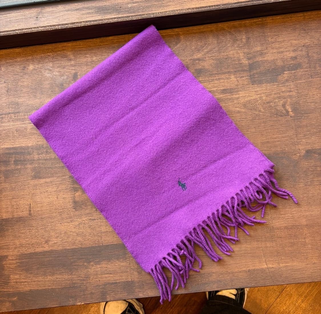 15491 - 폴로 랄프로렌 퍼플 울 머플러 (램스 울 100%) 상품이미지2