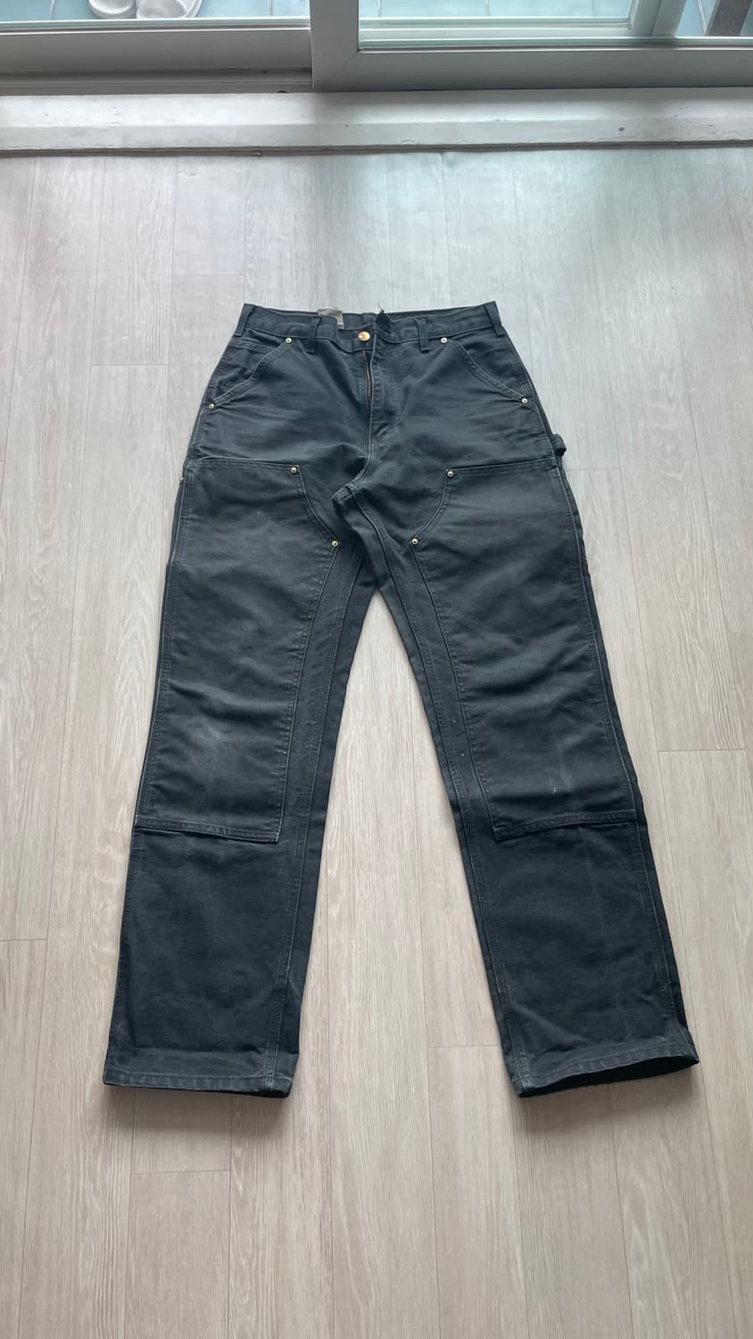 칼하트 더블니 블랙 B01 31x34 상품이미지1