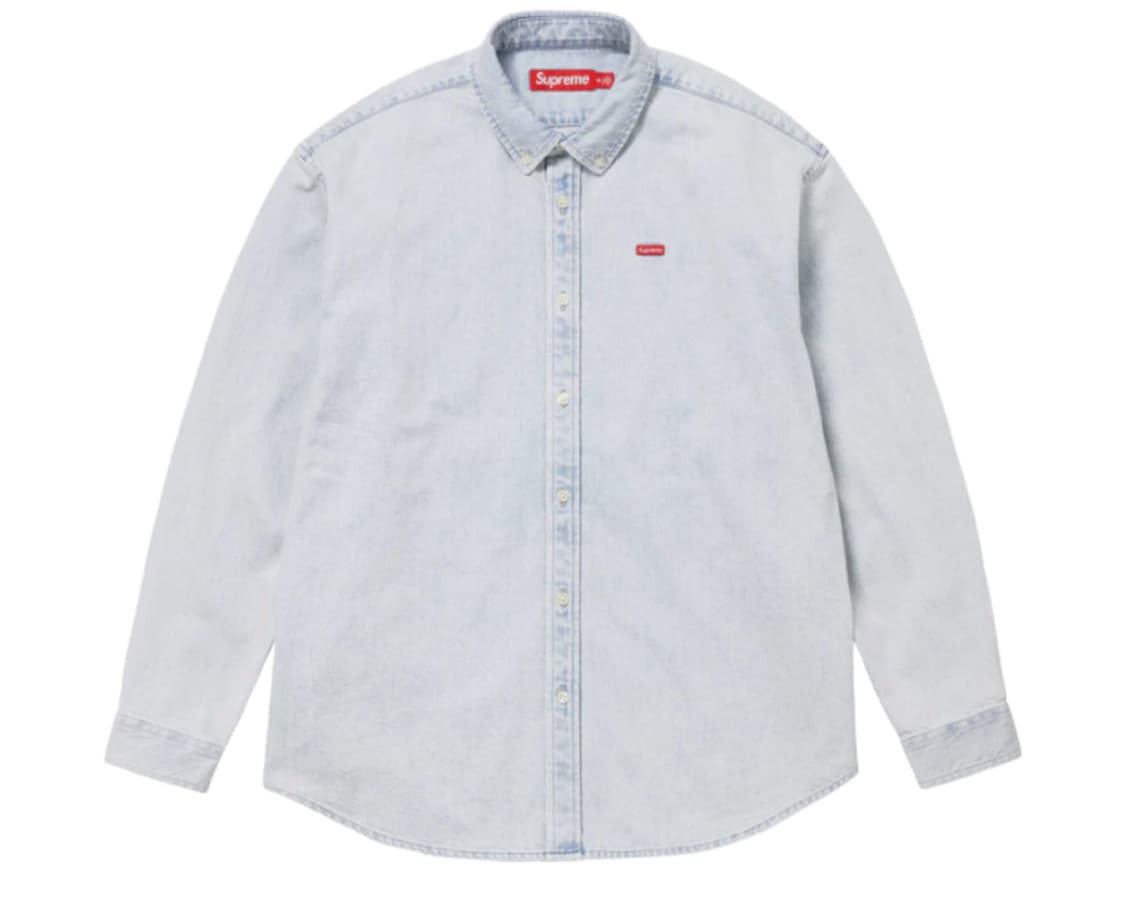 슈프림 스몰 박스 로고 데님 셔츠 상품이미지1