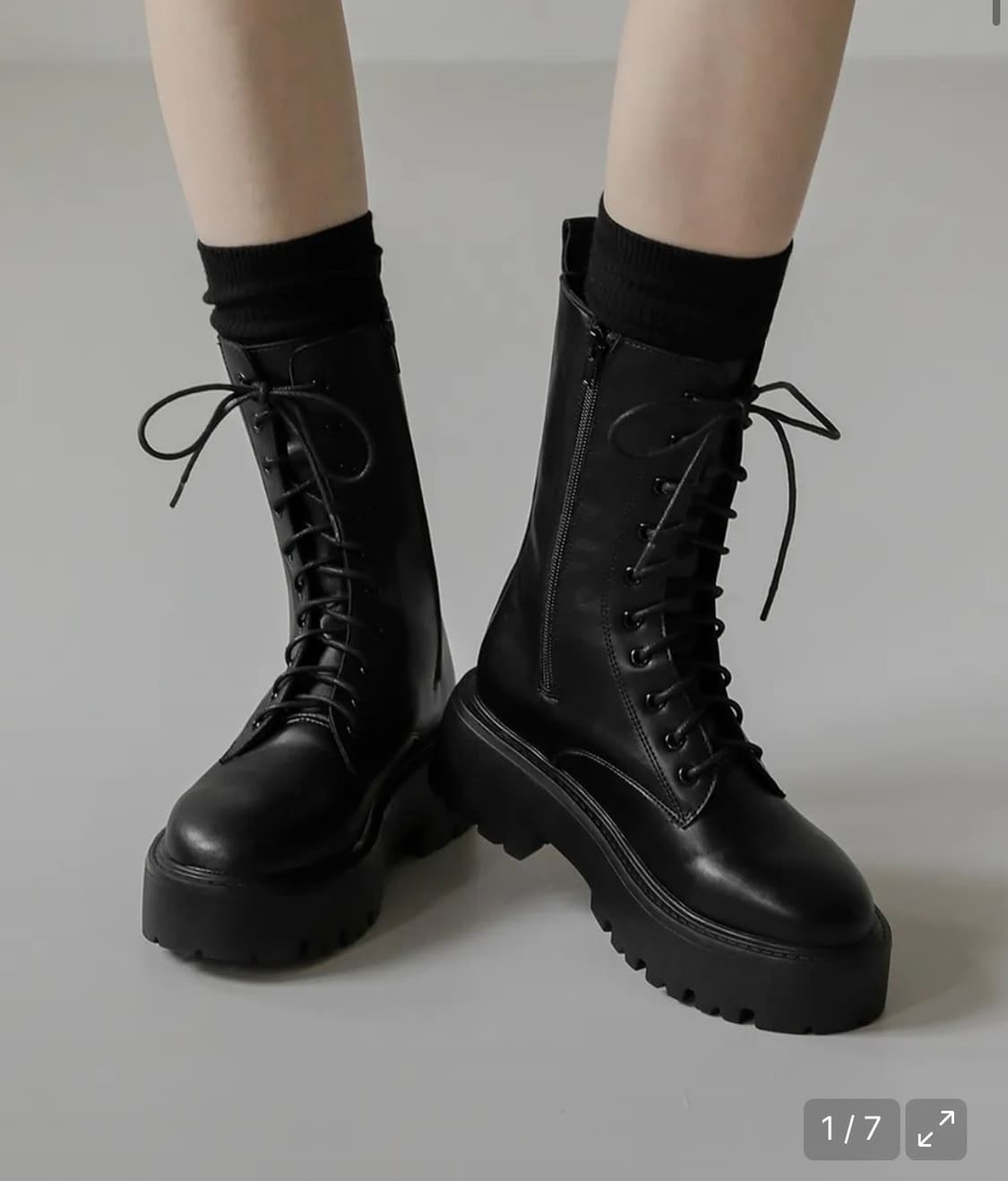 사뿐 리오넬 레이스업 워커(5.5cm) 235 상품이미지1