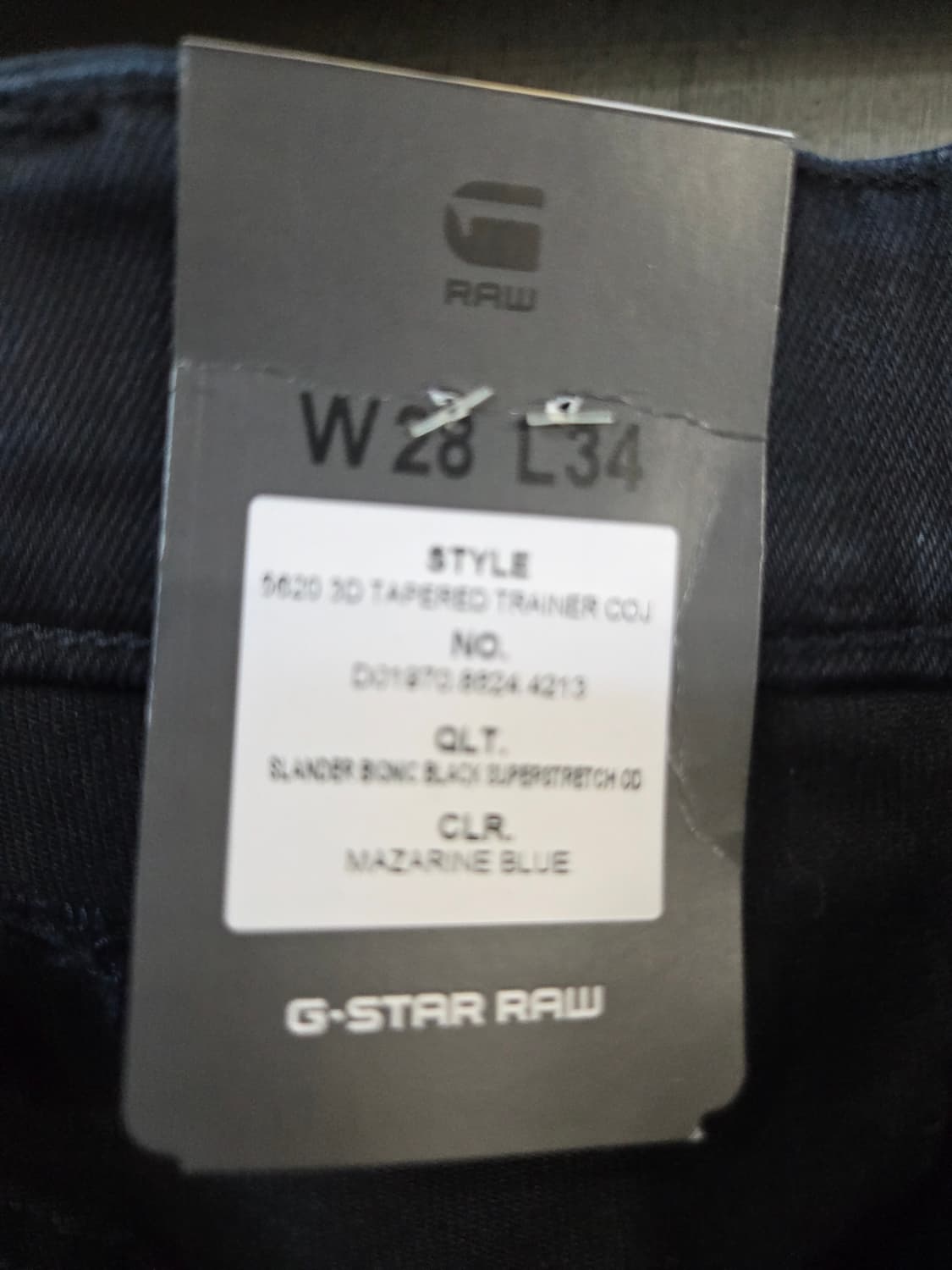 G-Star 5620 3D TAPERED TRAINER데님 바지(스판) 상품이미지8