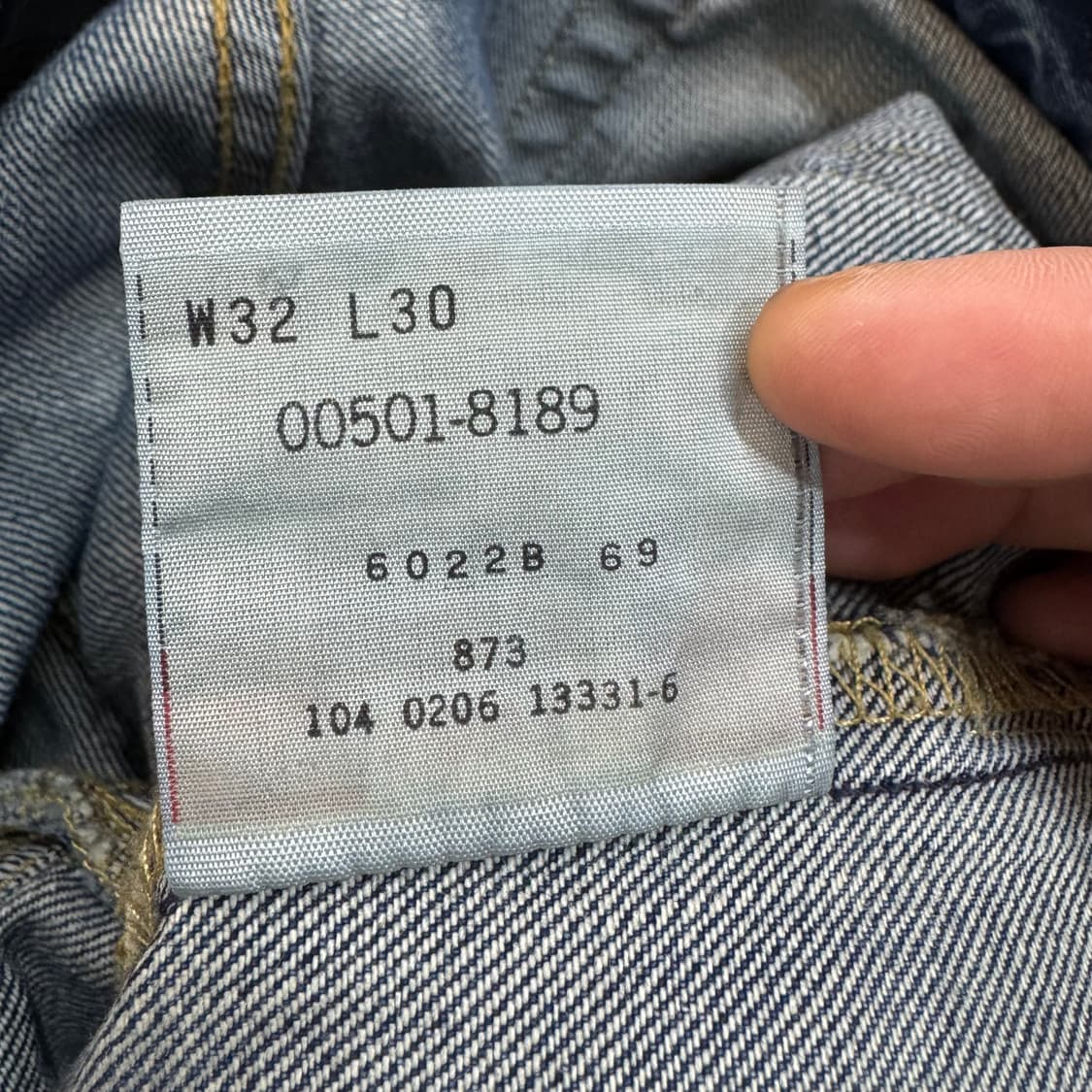 00s 리바이스 501 컷오프 중청 데님 (30) 상품이미지8