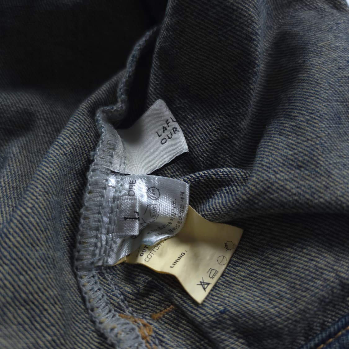 라퍼지스토어 워싱 데님 라이더 자켓 (L) 상품이미지6