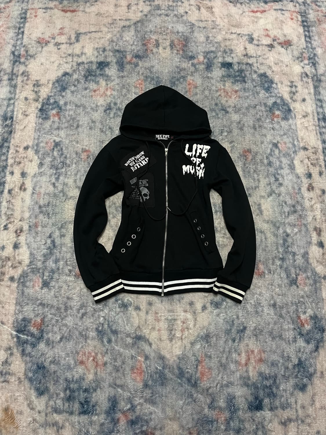 Sexpot revenge punk patch hoodie 상품이미지2