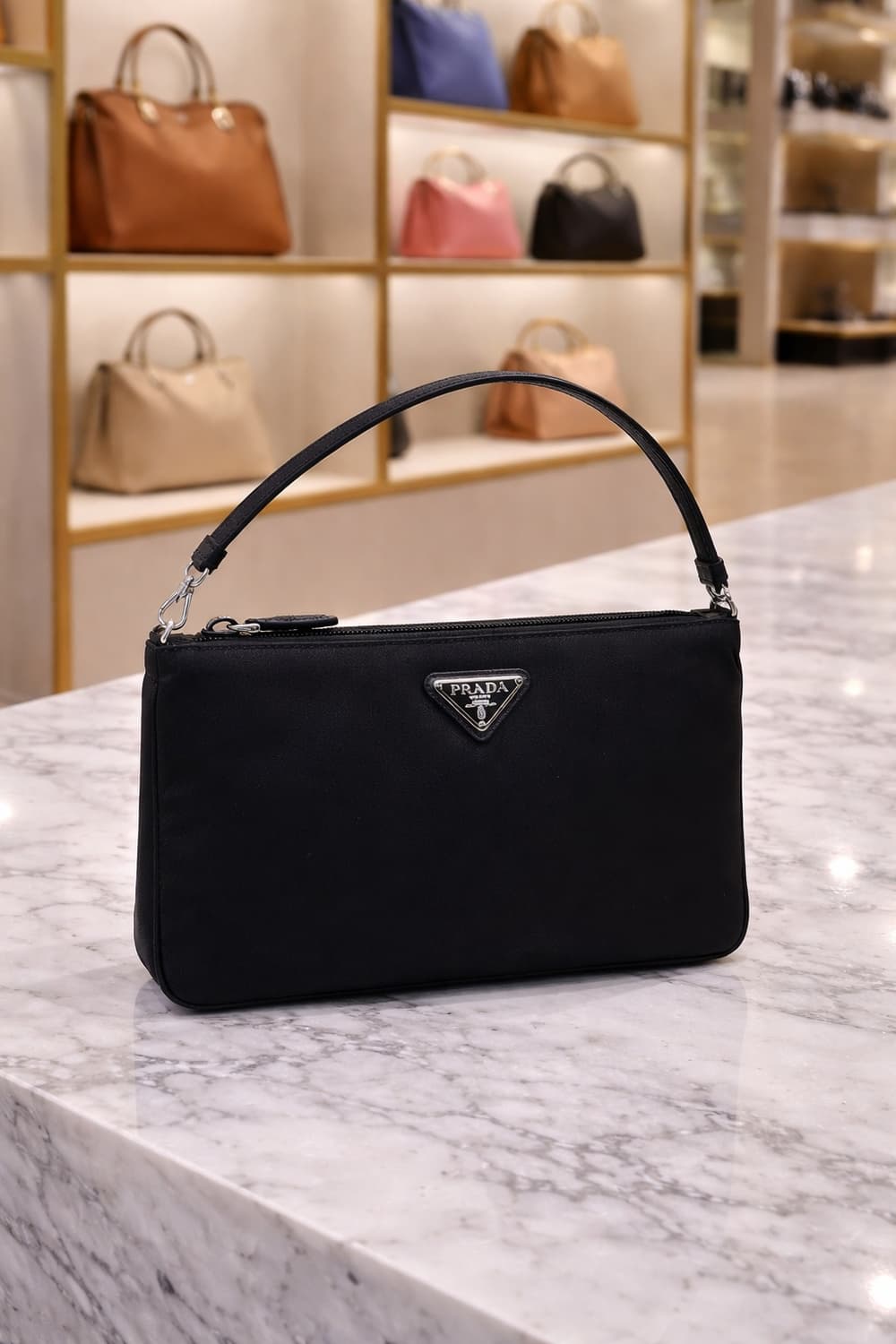 [S급] 프라다 리나일론 숄더백 블랙 판매합니다!!! 상품이미지1