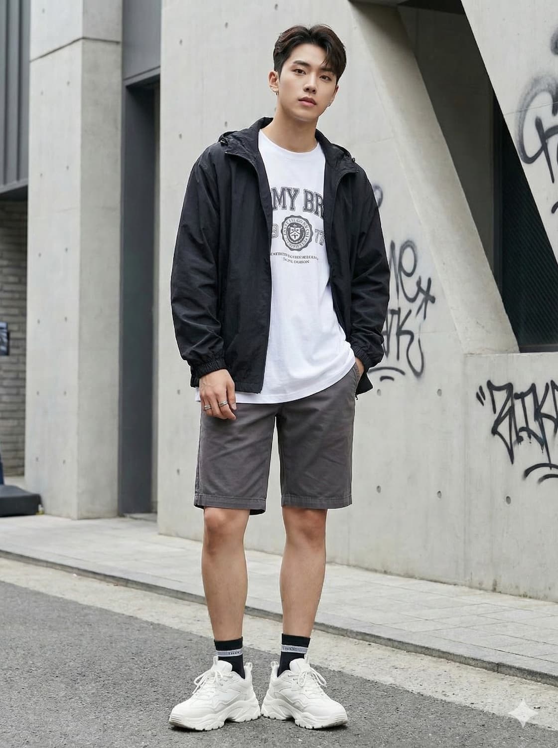 Calvin Klein 캘빈클라인 코튼 치노 하프 팬츠 상품이미지1