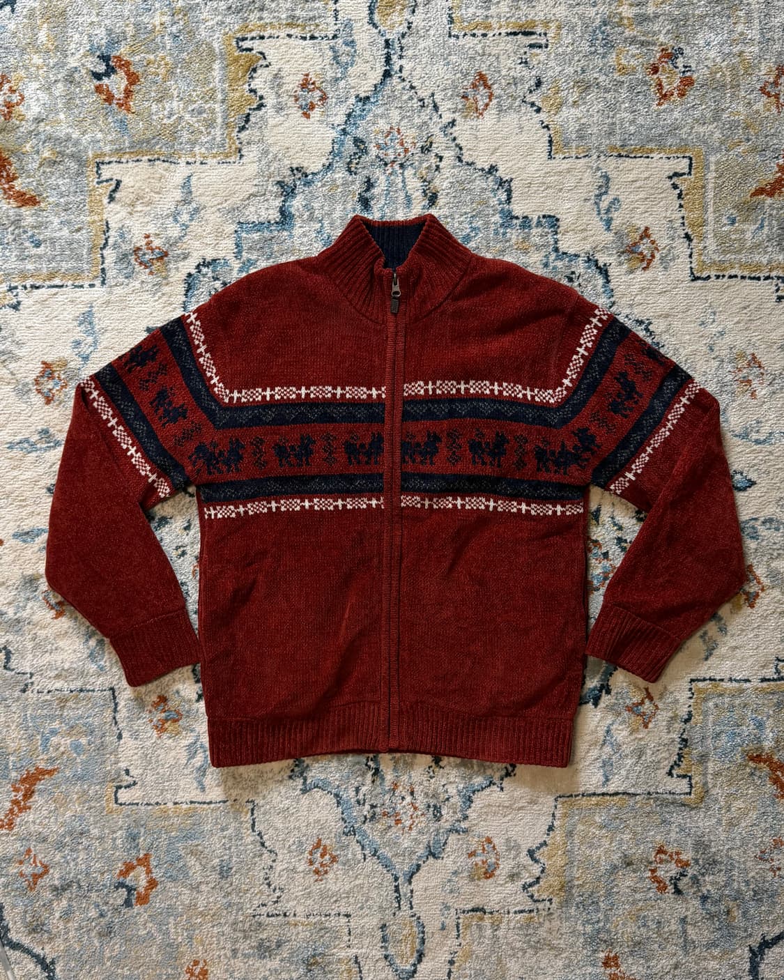 페어아일·노르딕 빈티지 니트집업 상품이미지4