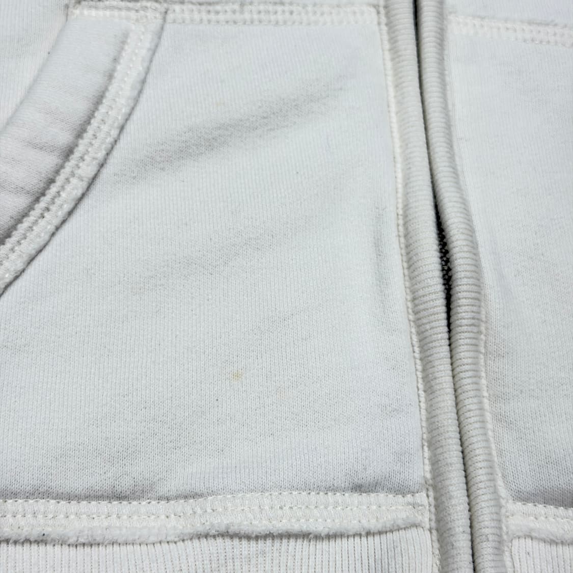 아베크롬비 빈티지 Y2K 스펠로고 기모 후드집업 자켓 화이트 L 상품이미지6