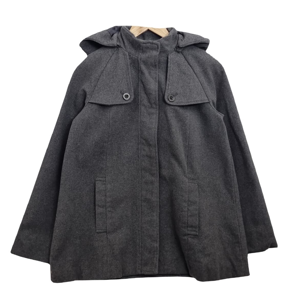 어반리서치 그레이 후드 울코트 상품이미지1