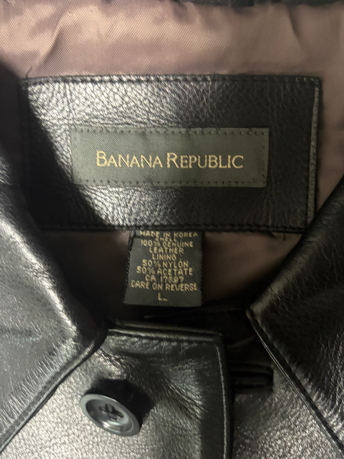 바나나리퍼블릭 레더 카코트 상품이미지3