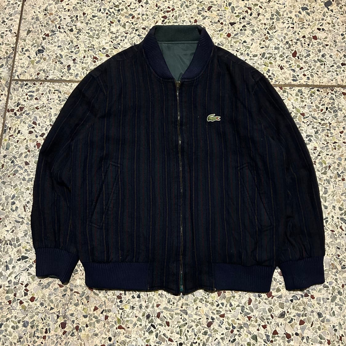 라코스테(Lacoste) 모직 리버시블 블루종 자켓 상품이미지1