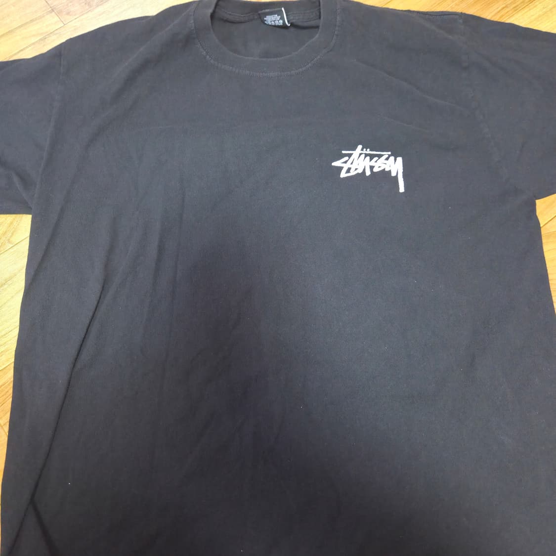 [L]stussy 스투시 리플렉션 자수정 티셔츠 블랙 상품이미지3