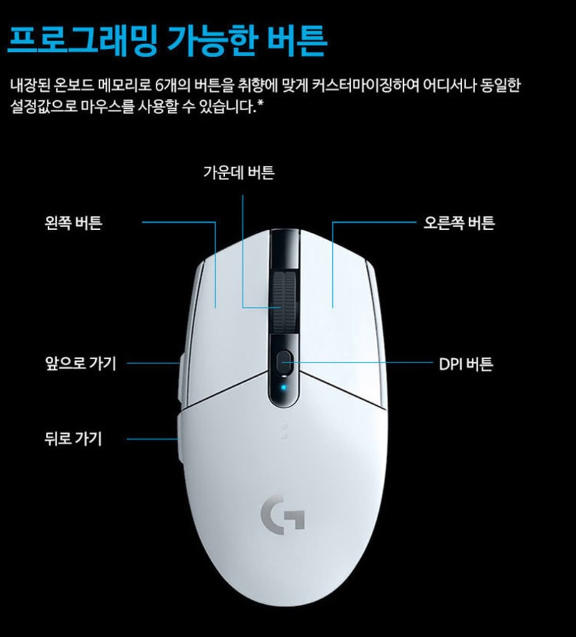 로지텍 로지아이 마우스 G304 게임 게이밍 게이머 정품  새상품급  개 상품이미지9