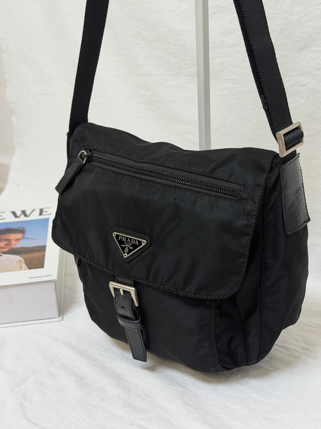 정품 프라다 포코노 나일론 메신저백 크로스백 숄더백 주우재백 상품이미지4