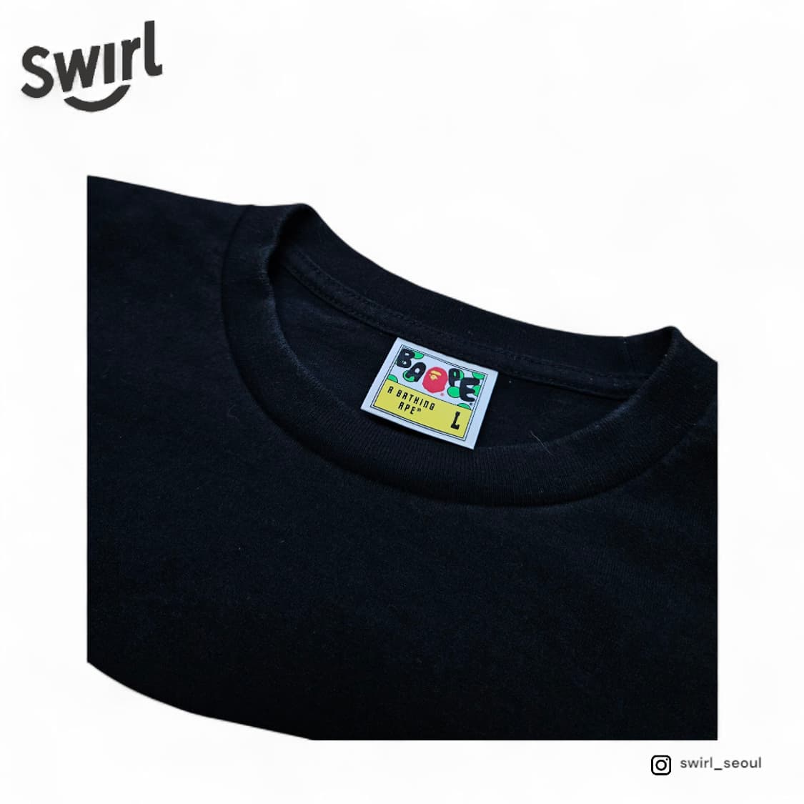 BAPE 글리터 카모 고릴라헤드 티셔츠 상품이미지6