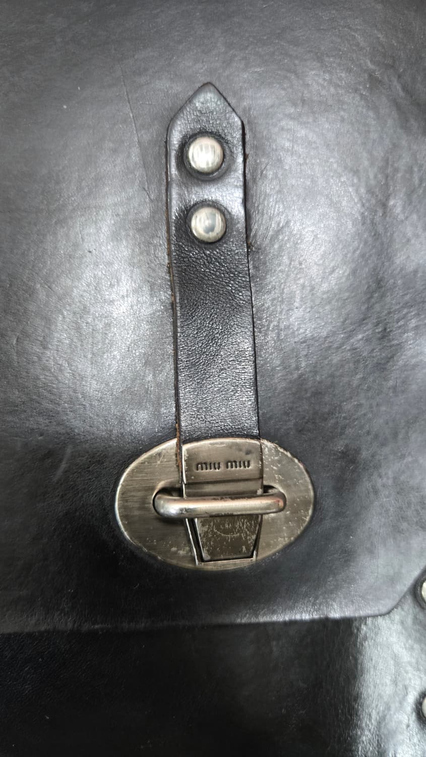 미우미우 웨스턴스타일 통가죽 서류가방 숄더백 상품이미지7
