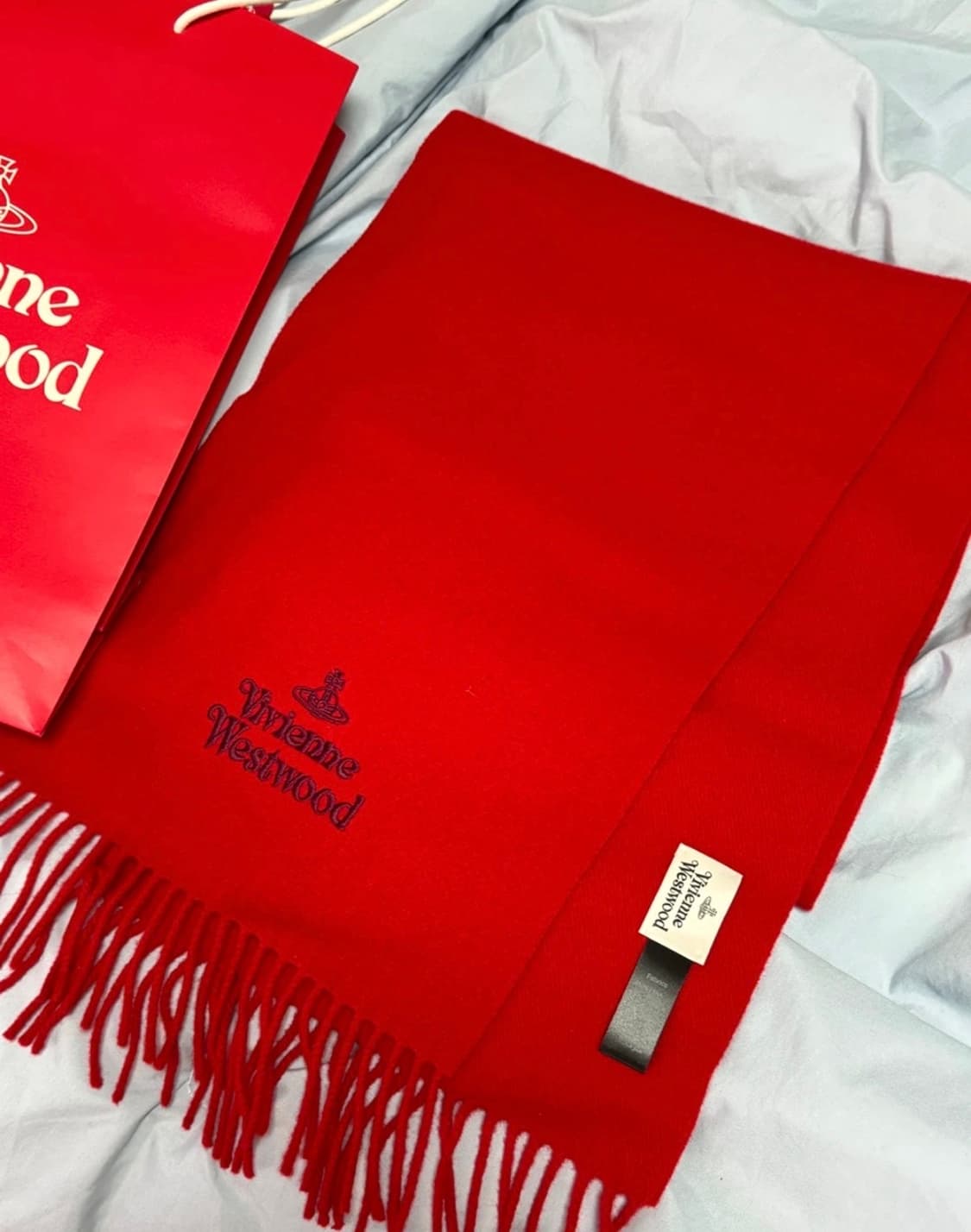 비비안웨스트우드 레드라벨 울 목도리 새상품 상품이미지1