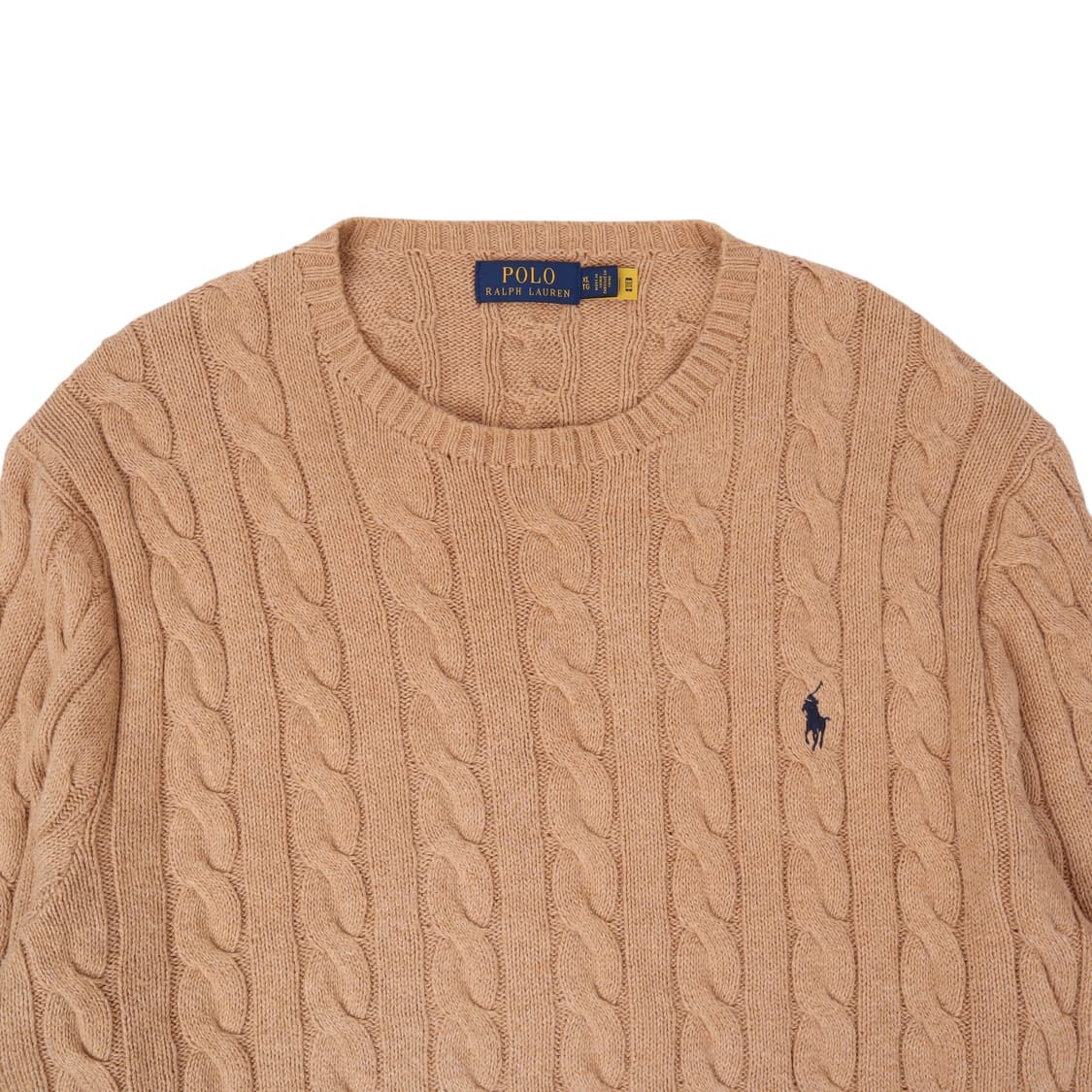 폴로 랄프로렌 QR 베이지 케이블 니트 상품이미지2