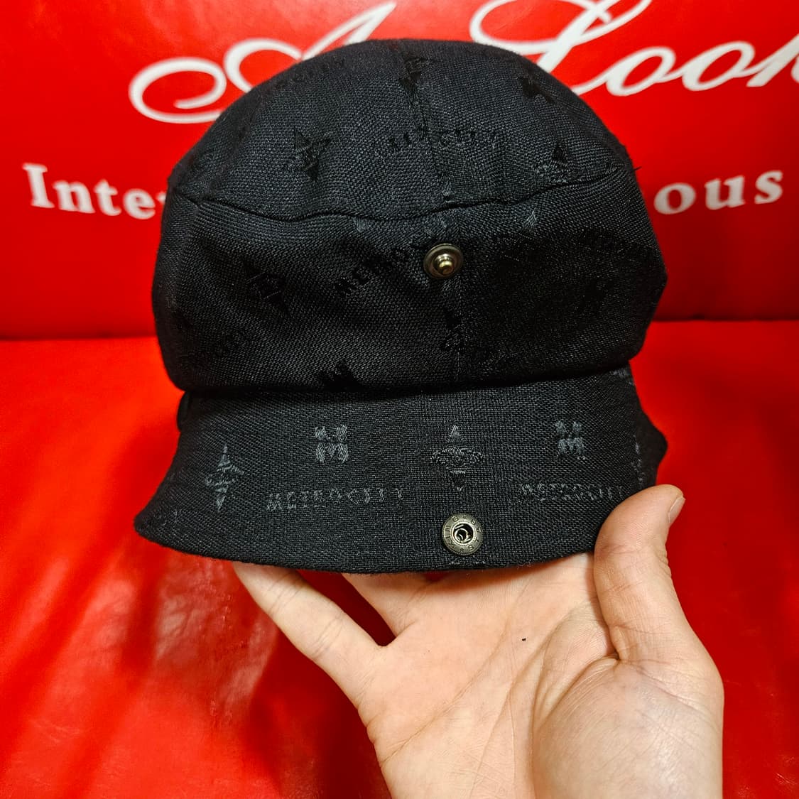 메트로시티 y2k 빈티지 자가드 언발란스 버킷햇 벙거지
 상품이미지1