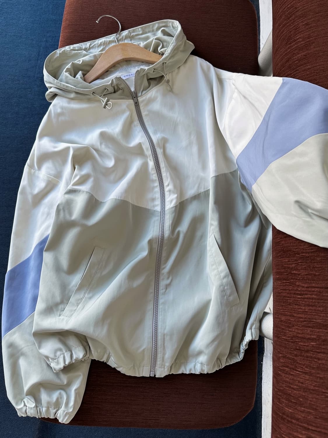 Washed poly panel design wind parka 상품이미지1