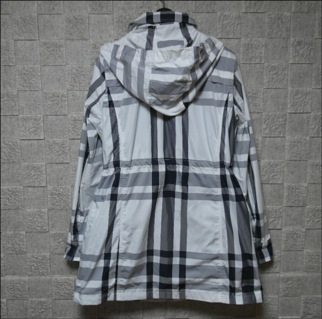 지센 체크 패턴 후드 바람막이 상품이미지6
