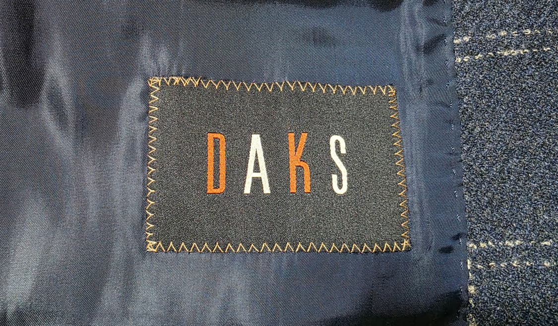 닥스 DAKS 네이비 체크 울 캐시미어 블레이저 100사이즈 상품이미지6