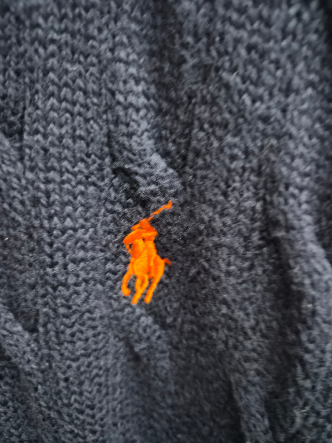 XXL) 폴로 랄프로렌 케이블 니트 네이비 팝니다 상품이미지3