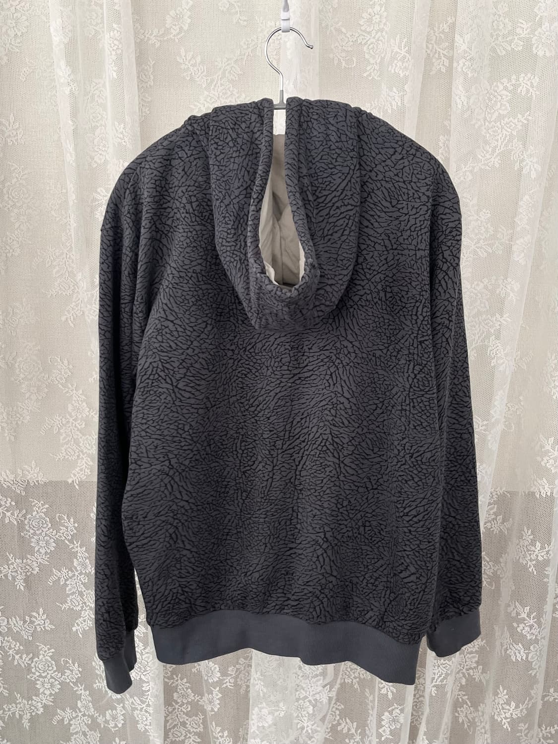 나이키 SB 엘리펀트 기모 후드집업 블랙 코끼리 패턴 상품이미지2