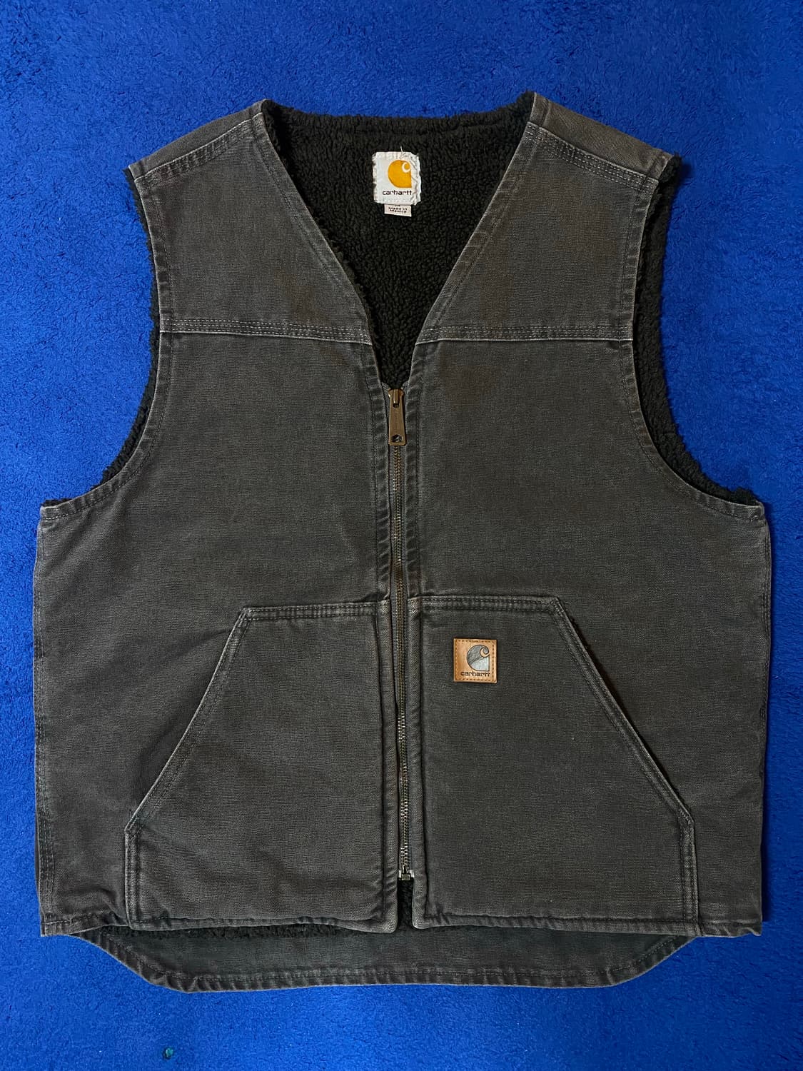 Carhartt 칼하트 V26-GVL 쉐르파 안감 워크 베스트 조끼 상품이미지1