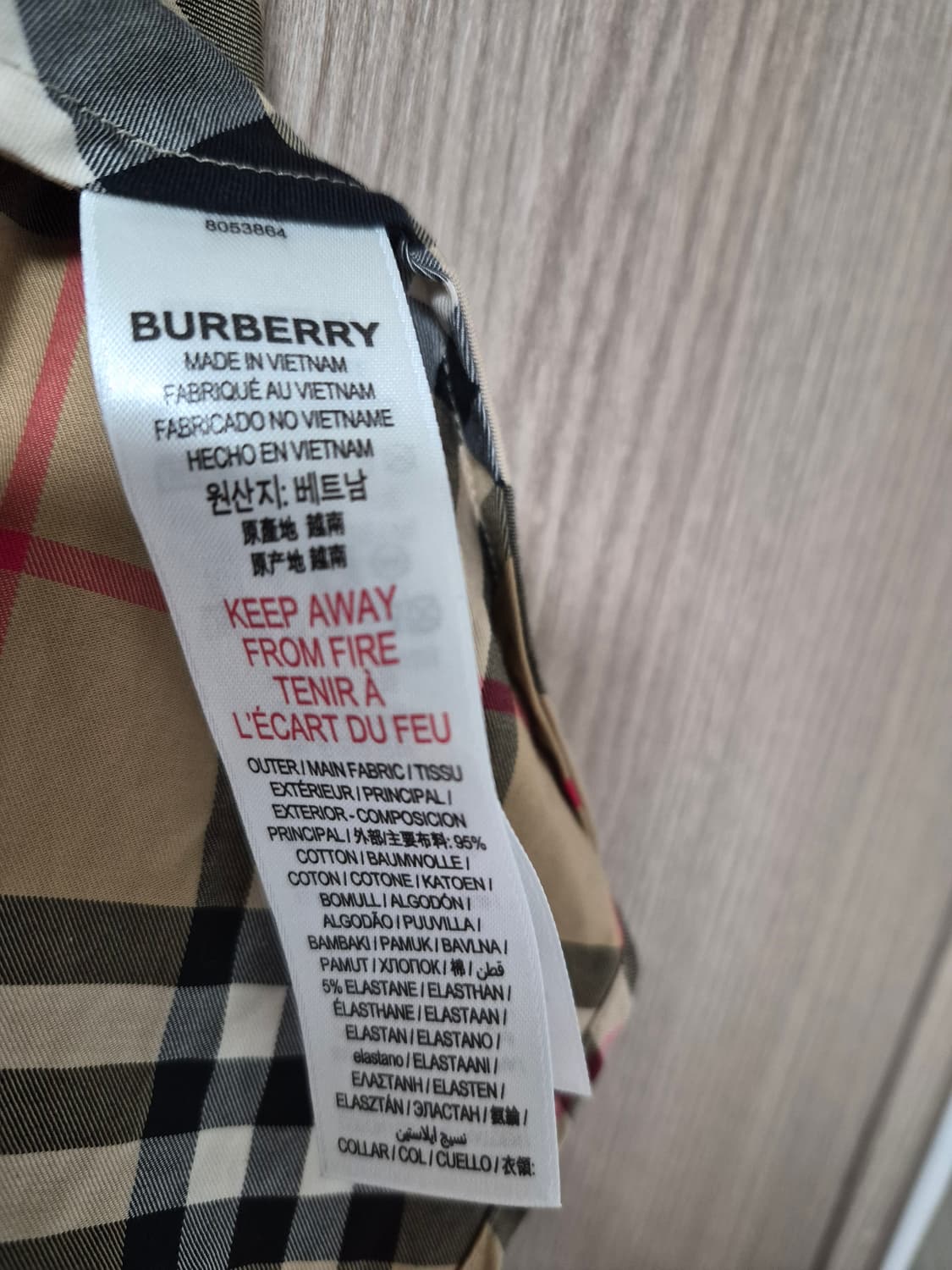 버버리키즈 체크셔츠  패치워크 스타일 12y 여성44~55 상품이미지4