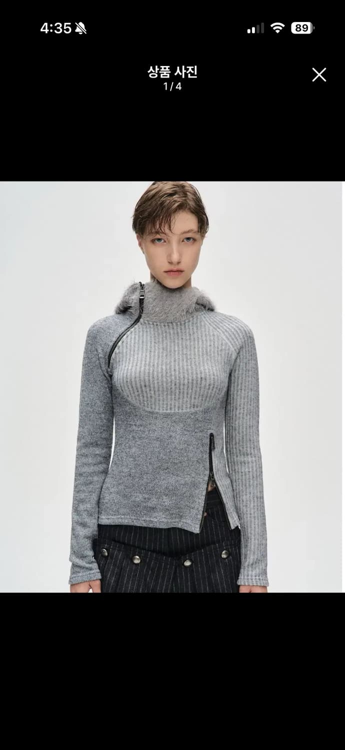 엔더슨벨 tight ribbed combination hoodie 상품이미지1