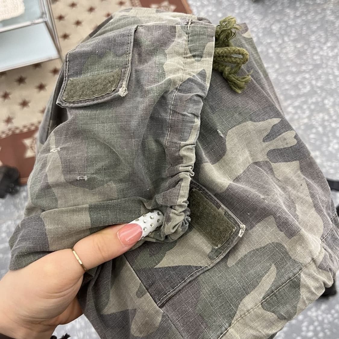 에드윈 빈티지 스트릿 카모플라주 카고팬츠 34인치 C10437 상품이미지7