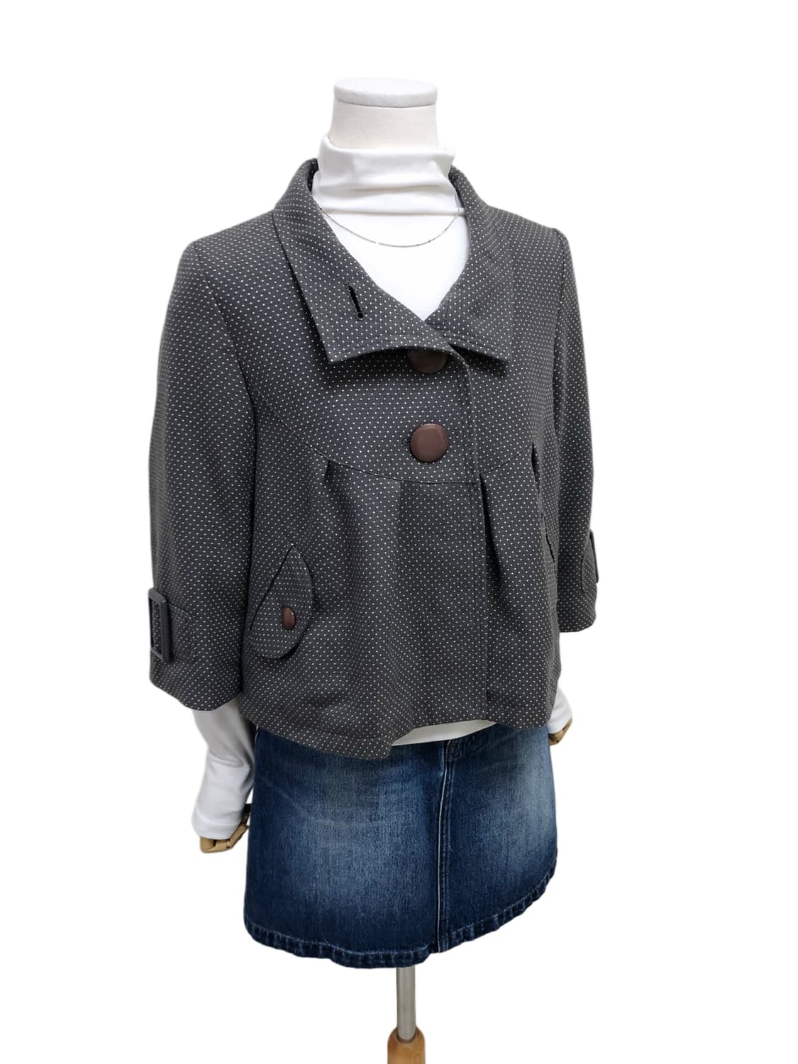 빈티지 도트 자켓 상품이미지5