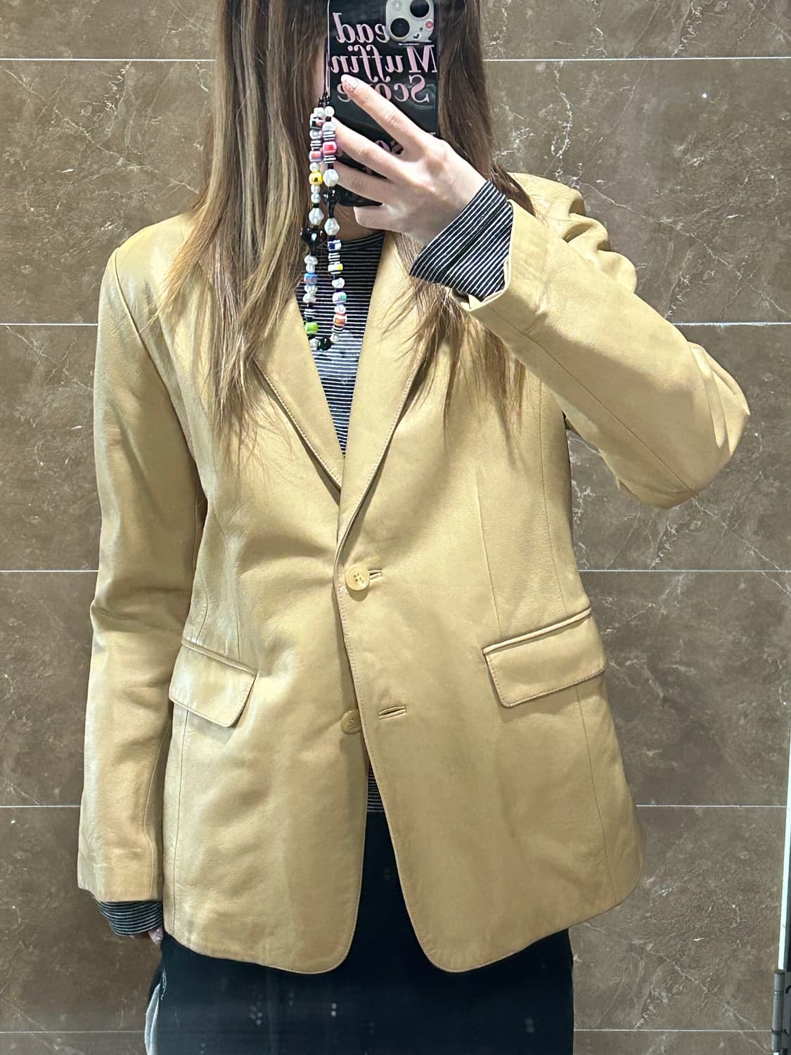 양가죽 브라운 자켓 상품이미지1