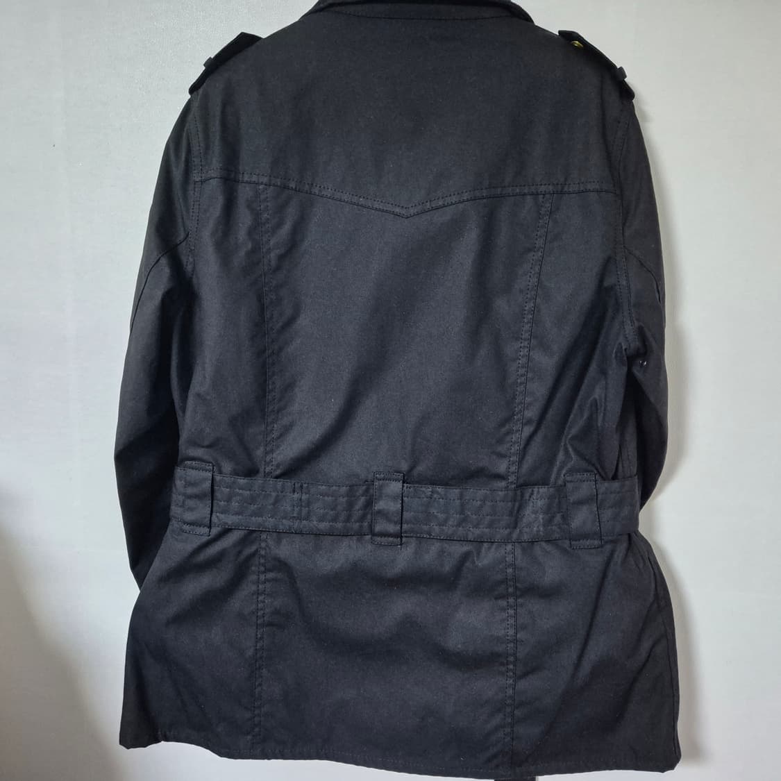 바버 인터네셔널 왁스 자켓 블랙(UK14) 상품이미지4